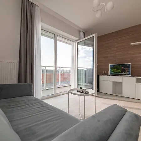 Apartament Witolda Riverside - Balcony, View - By Rentujemy Wrocław